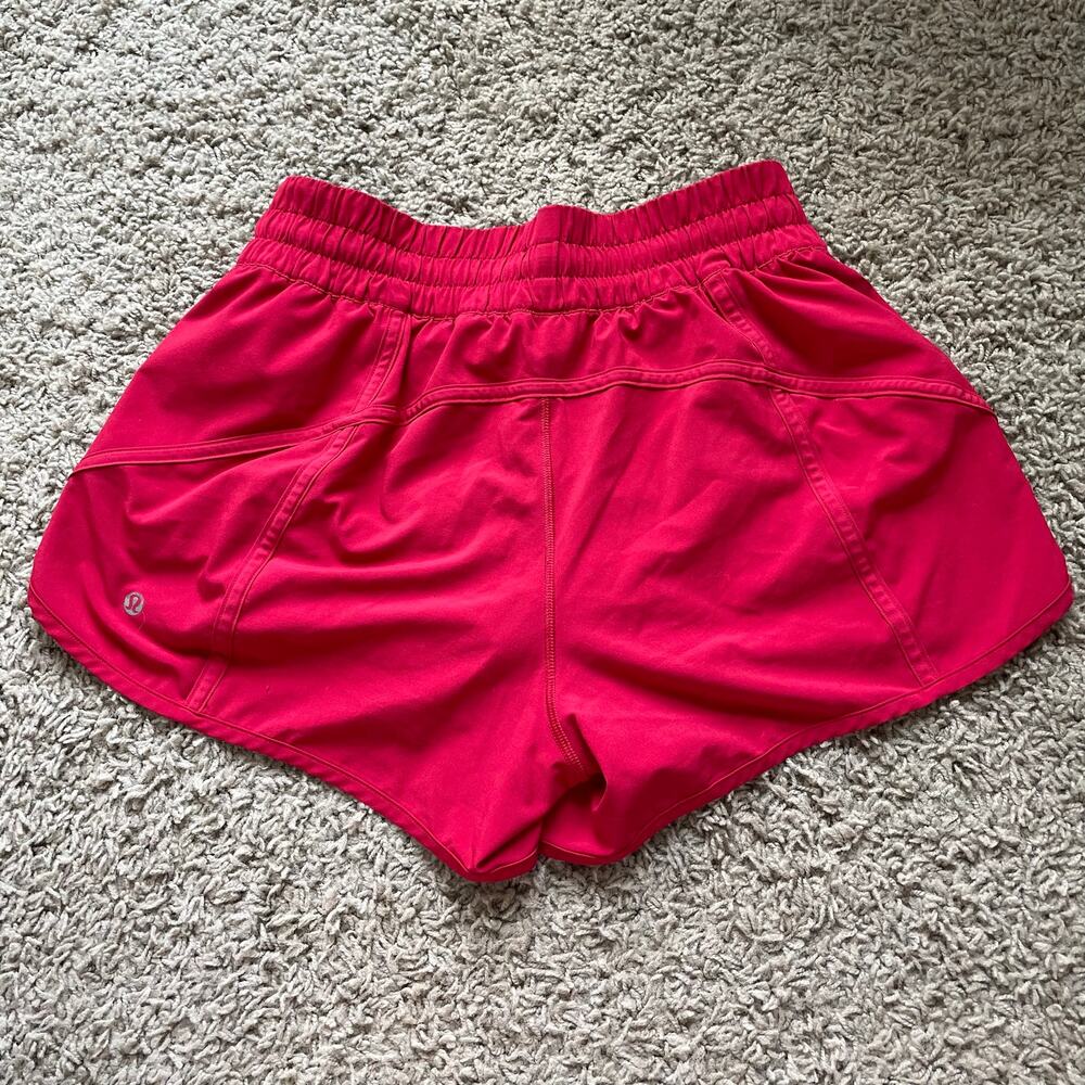 Lululemon Tracker Short V *4" in Red Lined size 8 - Picture 8 of 14